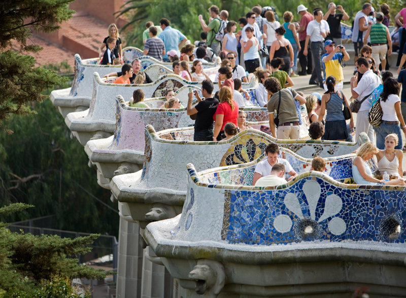 Im Parc Güell (Antoni Gaudi 1900 - 1914)