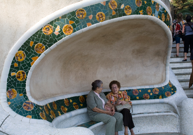 Kommunikation im Parc Güell