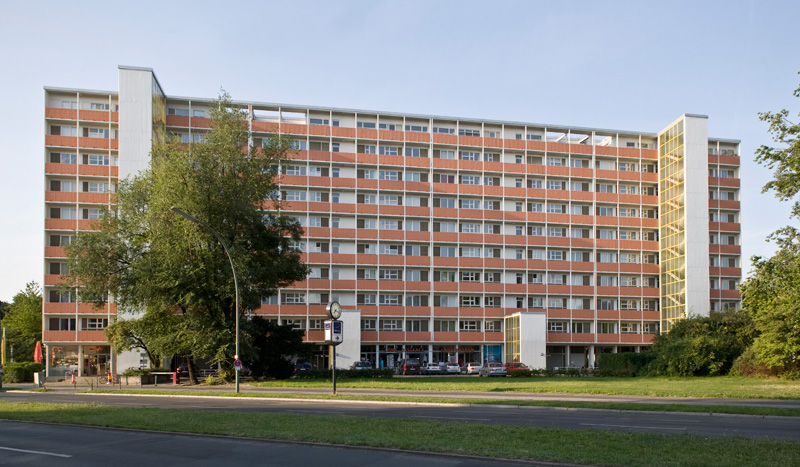 Das sog. Schwedenhaus von Jaenecke + Samuelson (1957), Nordseite