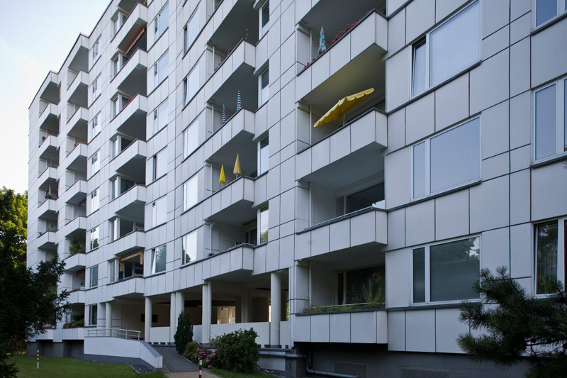 Aalto-Haus, Südseite