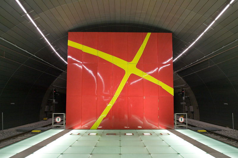 Bahnhof Lohring 2006. Installation von Eva-Maria Joeressen