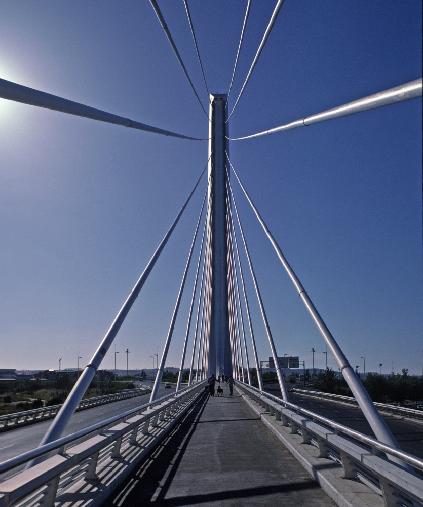 Sevilla: Alamillo-Brücke (Calatrava 1992)