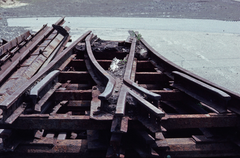 Eine Eisenbahn-Weiche