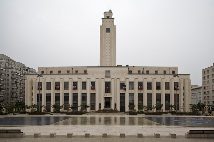 Lyon-Villeurbanne: Rathaus am Place Lazare Goujon (Giroud 1930)