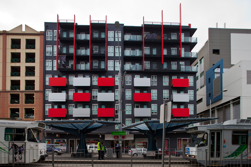 Wohnhaus im Norden der Swanston Street