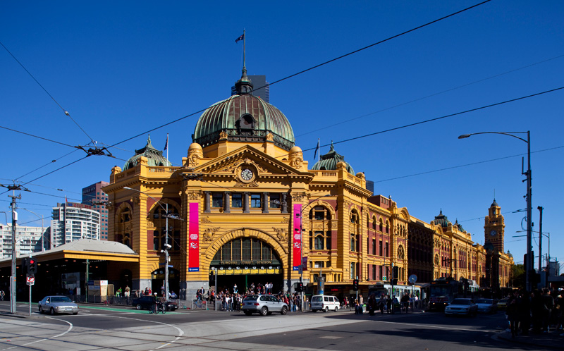 Flinders Station (Fawcett, Ashworth + Rodger, um 1908)