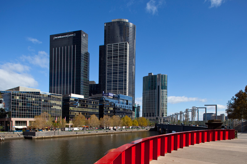 An der Southbank des Yarra River