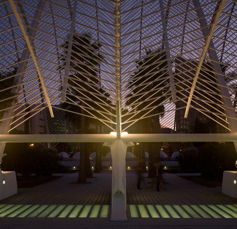 Die Gitterkonstruktion des Umbracle